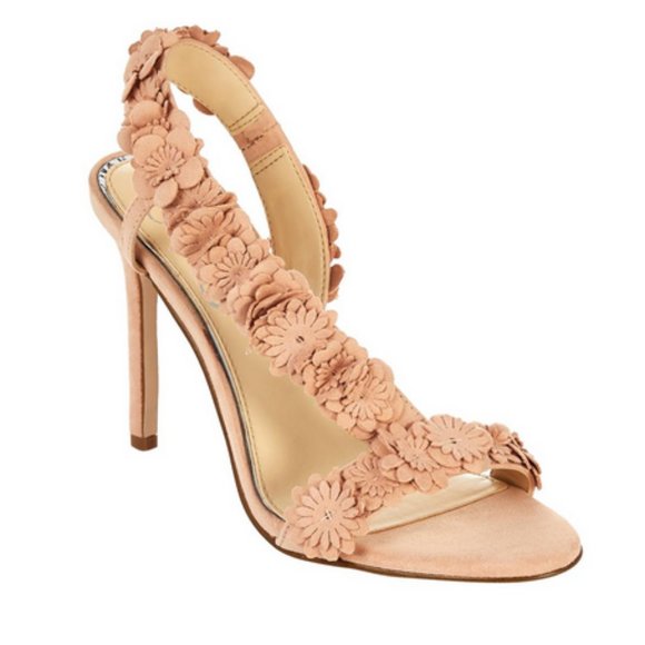 JESSICA SIMPSON Blush Flower Heeled Sandals - Picture 4 of 7